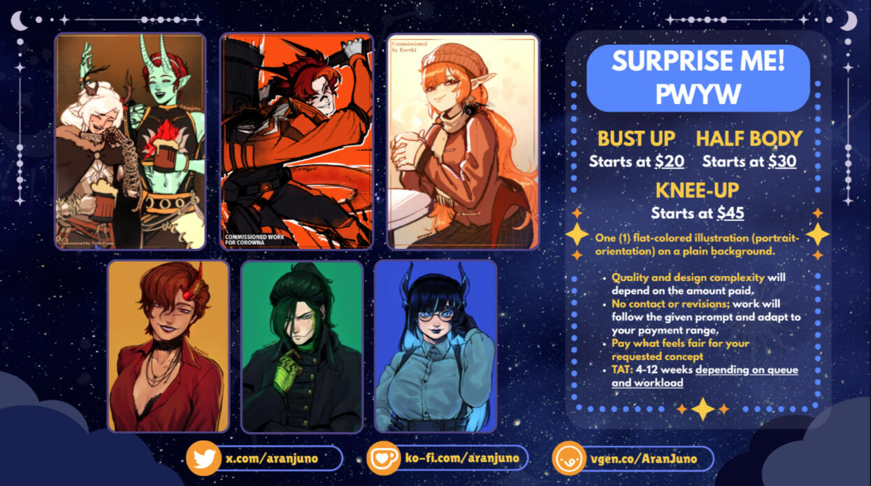 Surprise Me Half-Body Commission